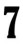 Captcha digit 7