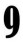 Captcha digit 9